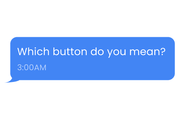 Unclear feedback